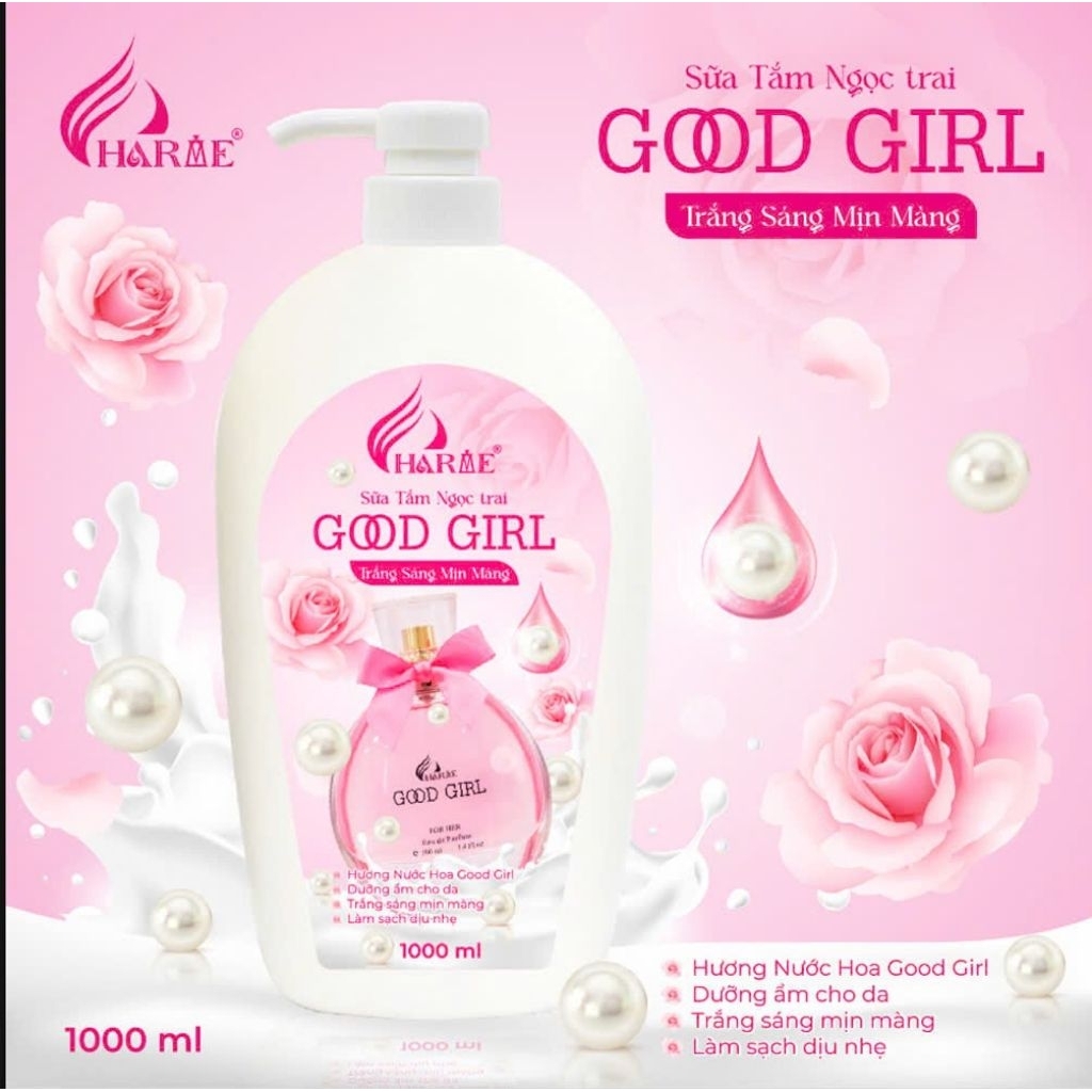 SỮA TẮM GOOD GIRL 1000ML - SỮA TẮM TRẮNG NGỌC TRAI GOOD GIRL
