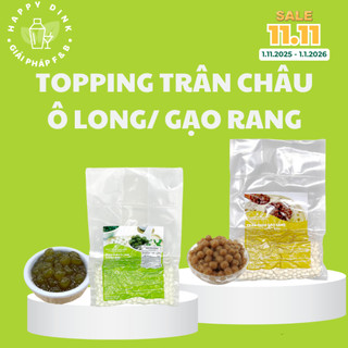  Trân châu GẠO RANG trân châu Ô LONG VIỆT TUẤN gói 1kg topping trân châu Phê La dẻo dai thơm ngon topping trà sữa 