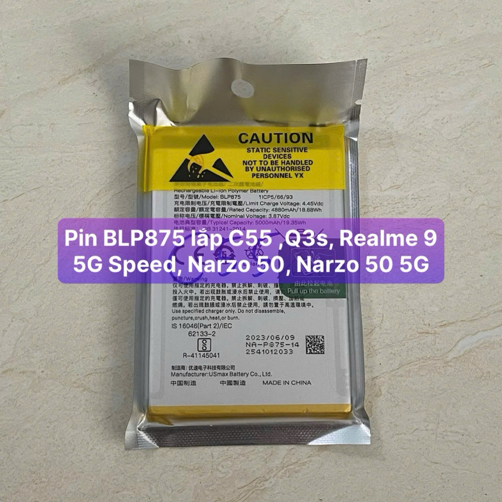 Realme C55 model BLP875  / 5000mAh