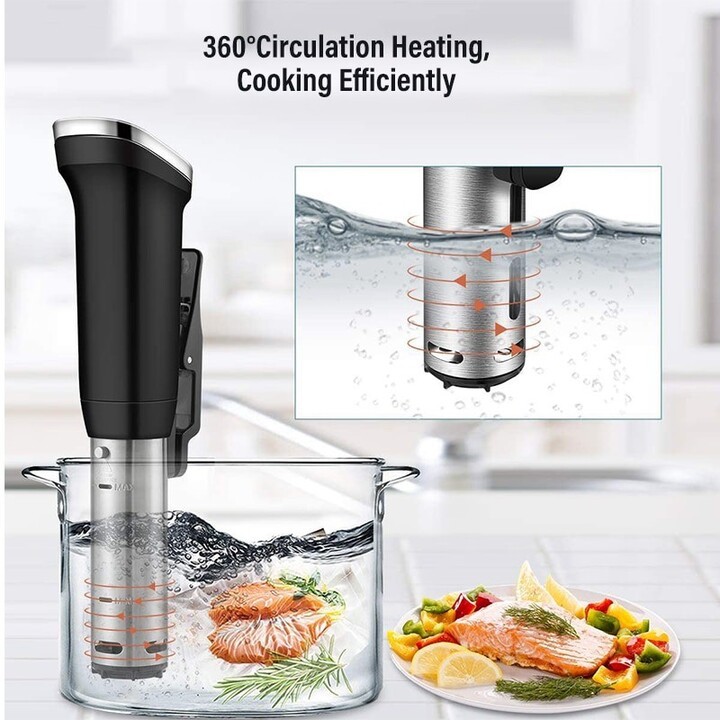 Máy nấu chậm Sous vide, dùng cho gia đình. Thương hiệu Mỹ cao cấp BioloMix SV-8008. HÀNG CHÍNH HÃNG