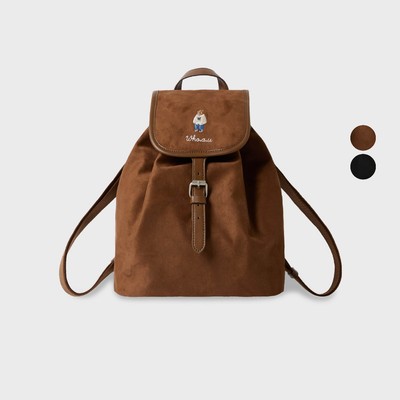 Túi WHO.A.U Suede Buckle Backpack_WHBGF4T31A