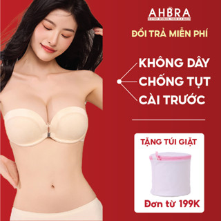 Áo Ngực Không Dây Nâng Ngực Cài Trước Dáng Bra Quây Chống Tụt Mặc Áo Trễ Vai AHBRA FS03