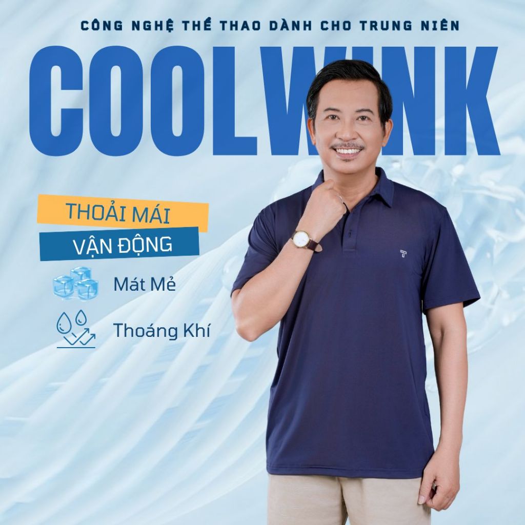 Áo thun nam trung niên Thái Khang vải thun lạnh mặc siêu mát ATK01