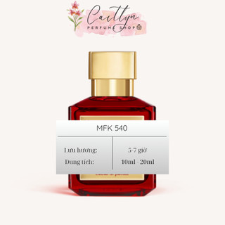  Nước Hoa Unisex Chiết 10ml MFK Baccarat Rouge 540 - Mùi Hương Sang trọng Tinh tế Cuốn hút - CAITLYN PERFUME 