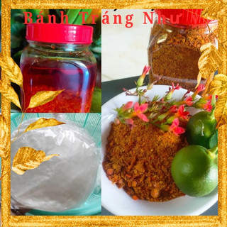  ComBo Muối Khô Bò 100g + Sa Tế Ớt Rim 150g + 500g Bánh Tráng Tròn Nguyên Cái Phơi Sương Mềm Dẻo 