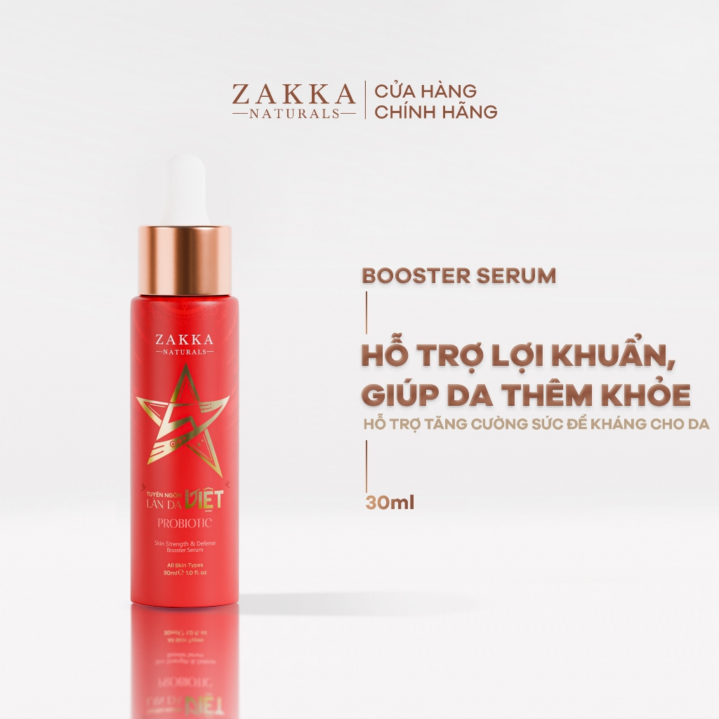 Tinh chất hỗ trợ lợi khuẩn giúp khoẻ da Probiotic Skin Strength & Defense Zakka Naturals 30ml