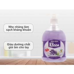 Nước rửa tay Kleen Hương lavender 500ml Kleen lavender hand wash 500ml