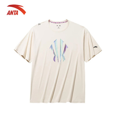 [Kyrie Irving] ANTA Nam Áo thun Thời Trang Áo Phông Unisex Life Style form rộng rãi 1724D1103