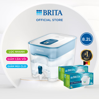 Combo bình lọc nước Brita Flow 8.2L + 12 lõi lọc Maxtra Pro
