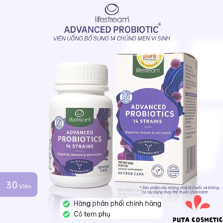  Lifestream Advanced Probiotic 30 viên - Viên uống men vi sinh hỗ trợ tiêu hóa đẹp da 