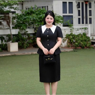 Áo Bigsize nữ kiểu cổ nhọn, phong cách thanh lịch, trẻ trung, chất liệu cotton cao cấp 50-90kg - LUCY Bigsize (1236)