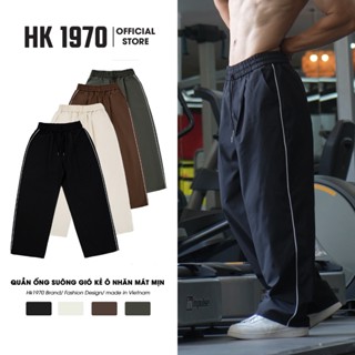 Quần Thể Gió Thao Nam Nữ Chất Gió Kẻ Ô Mềm Mịn Thoáng Mát, Dáng Rộng Trẻ Trung Dễ Phối Đồ Q217