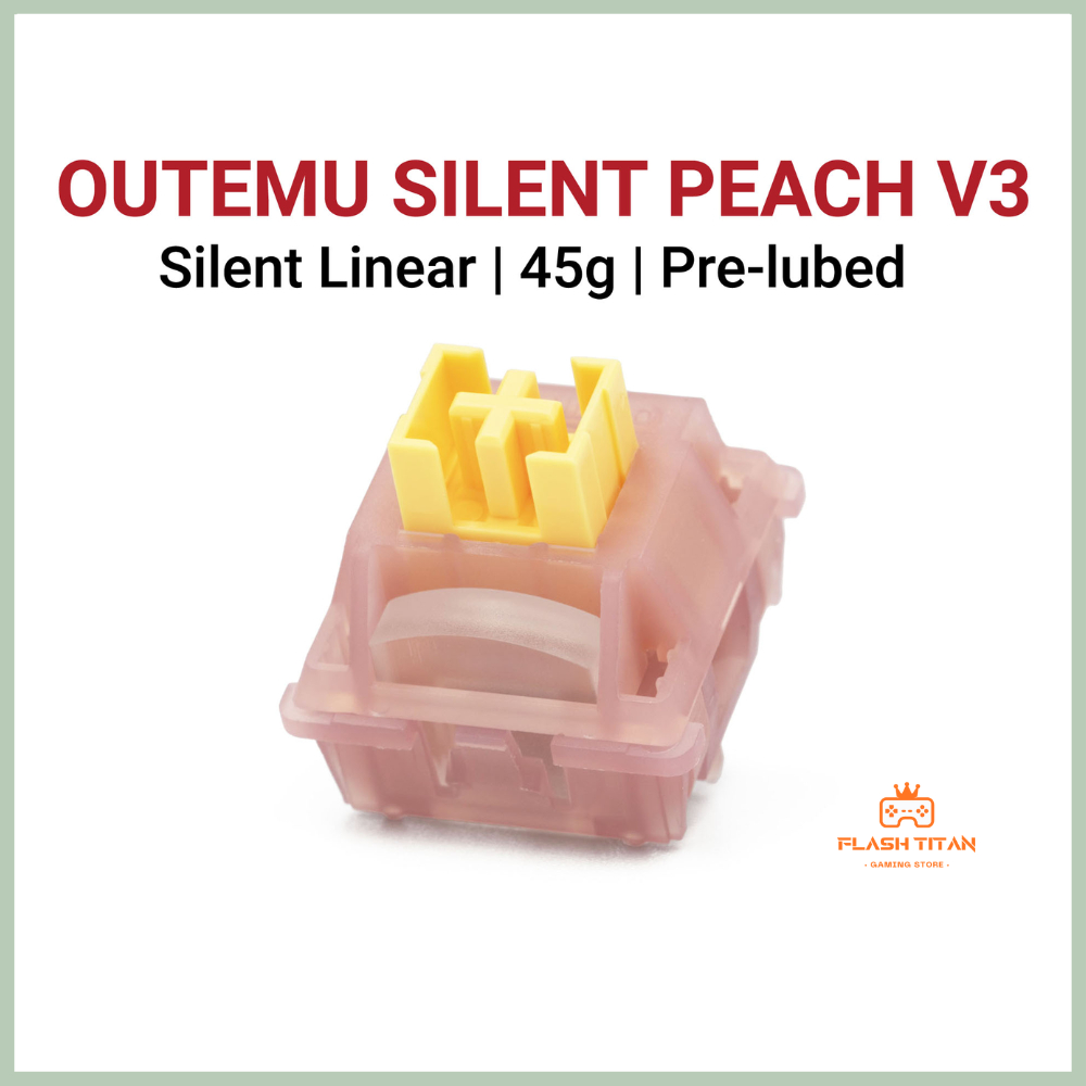 Switch Outemu Silent Peach V3 - Không gây tiếng ồn - lực nhấn 45g - 5pin | BigBuy360 - bigbuy360.vn
