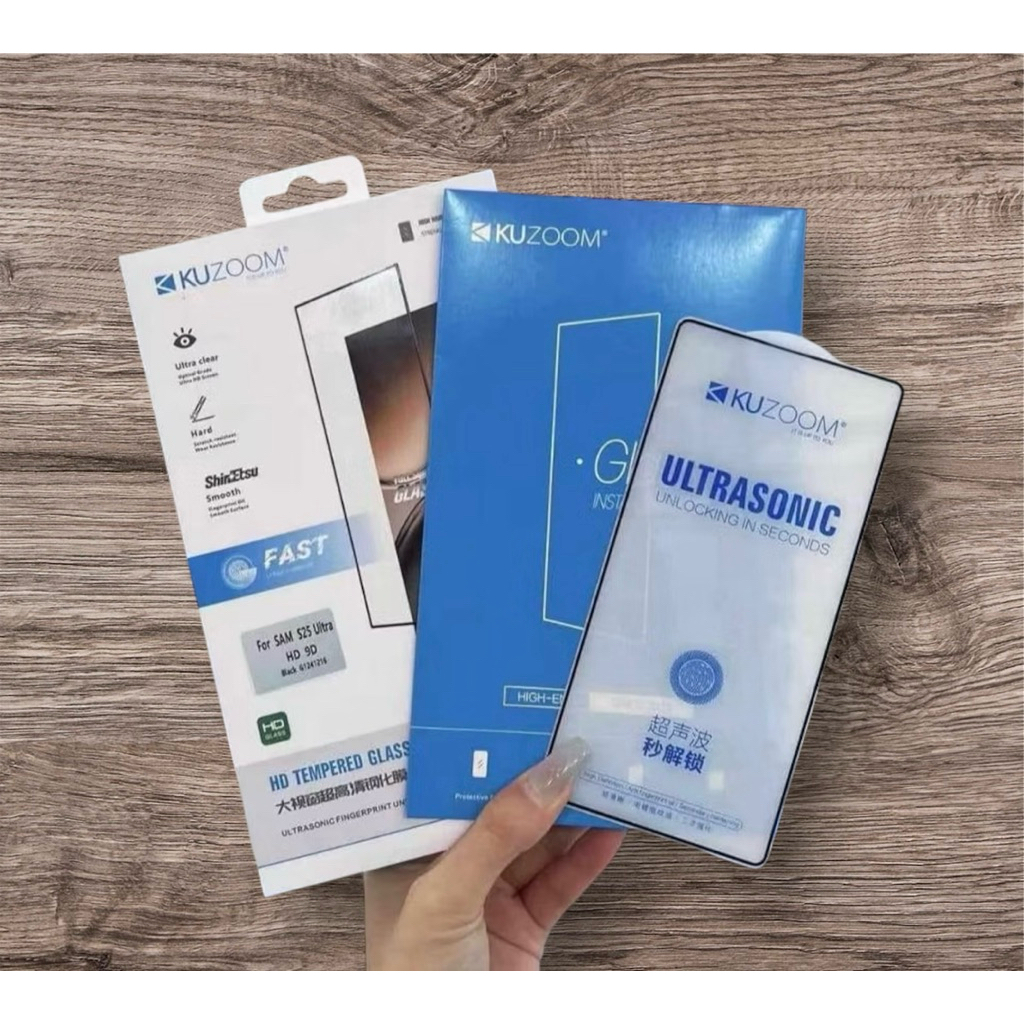 Kính cường lực Kuzoom cho Samsung S25 Ultra/S24 Ultra/ S24 Plus/ S24+/ S24/23ultra/23 Full màn hình 