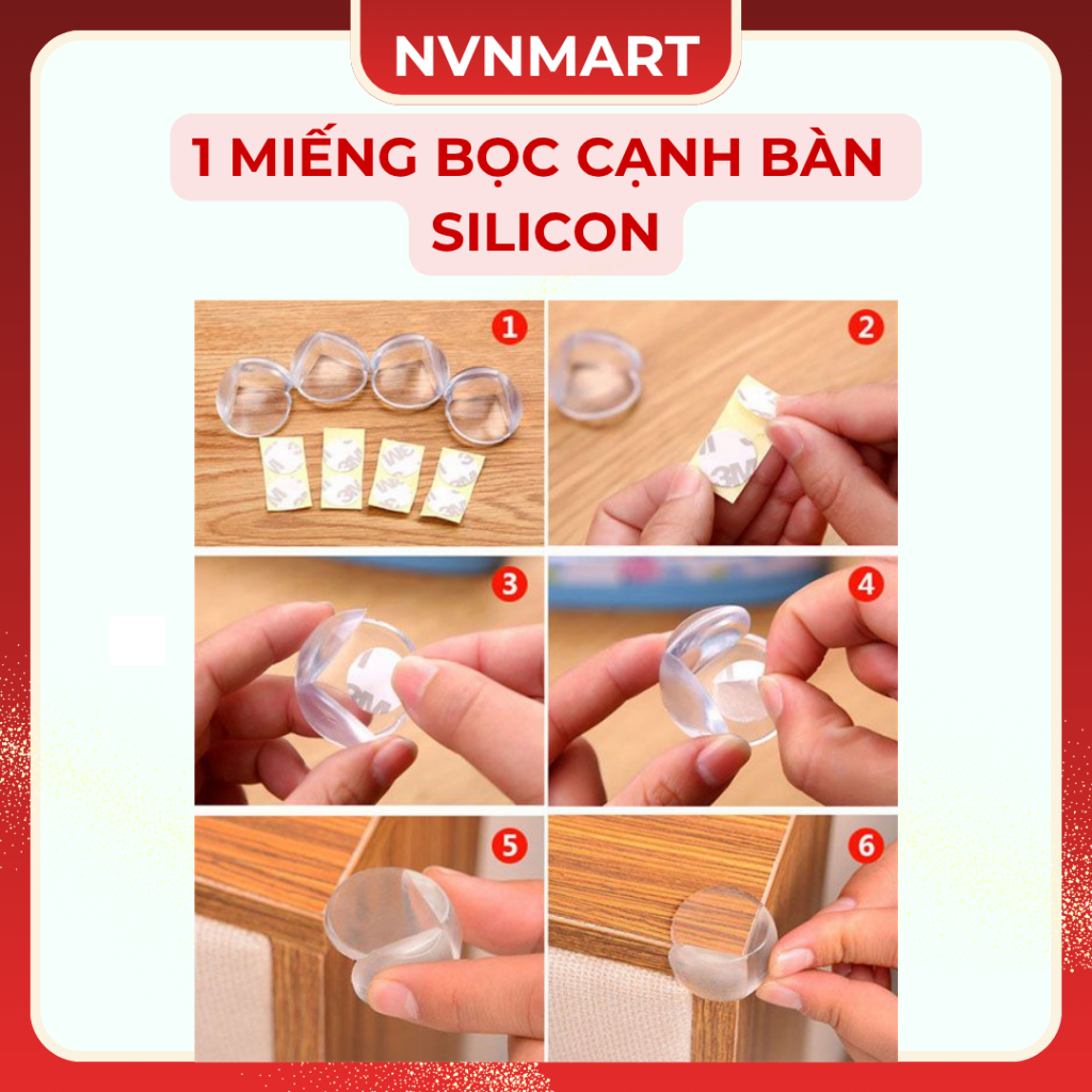 5 Miếng Bọc Cạnh Bàn Silicon