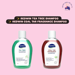  Dầu Gội Giảm Gàu Nhờn Gãy Rụng Tóc - Redwin Coal Tar Fragrance Tea Tree Shampoo 250ml Úc 