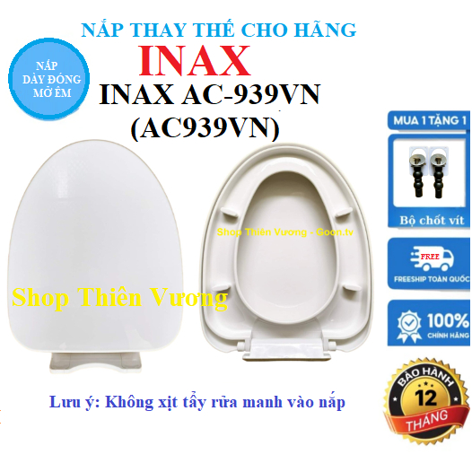 Nắp INAX AC-939VN (AC939VN) Là Nắp Thay Thế Đóng Êm