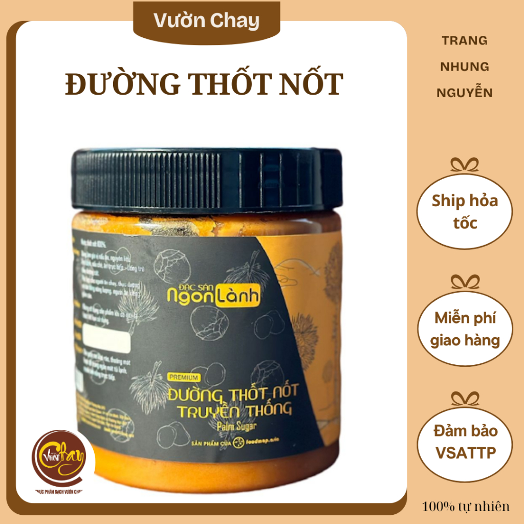 Đường thốt nốt Ngon Lành 850g - Vườn Chay