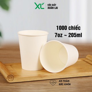  1000 ly cốc giấy uống nước 7oz 210ml cốc uống nước dùng 1 lần 