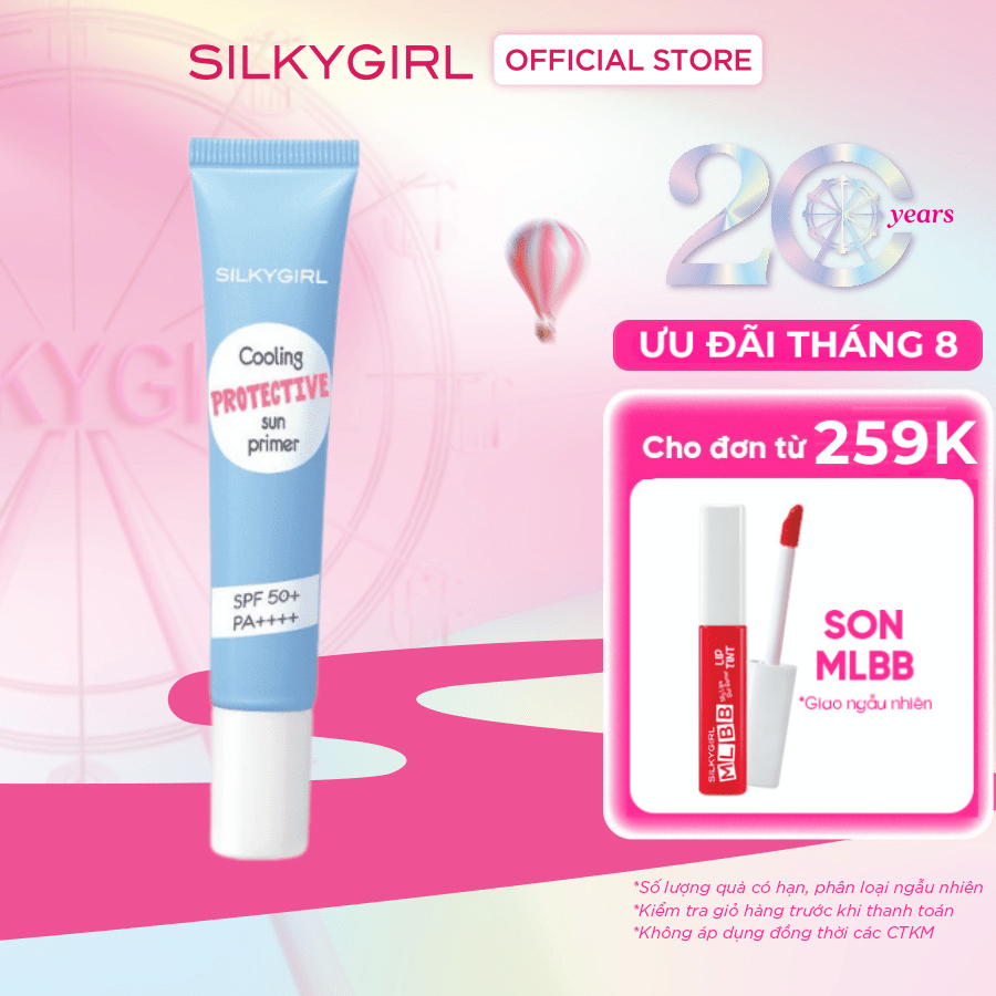 Kem lót chống nắng SILKYGIRL Cooling Protective Sun Primer 15ml