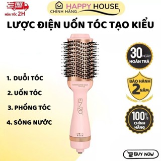 Lược điện ENZO 6209 công nghệ ION âm tiên tiến không làm khô tóc. Lược điện chải tóc, sấy, uốn ,tạo phồng chuyên nghiệp