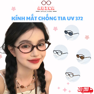  Mắt kính cận nam nữ thời trang,kính râm chống tia UV mắt mèo phong cách Hàn Quốc chụp ảnh đẹp ABICA 372 