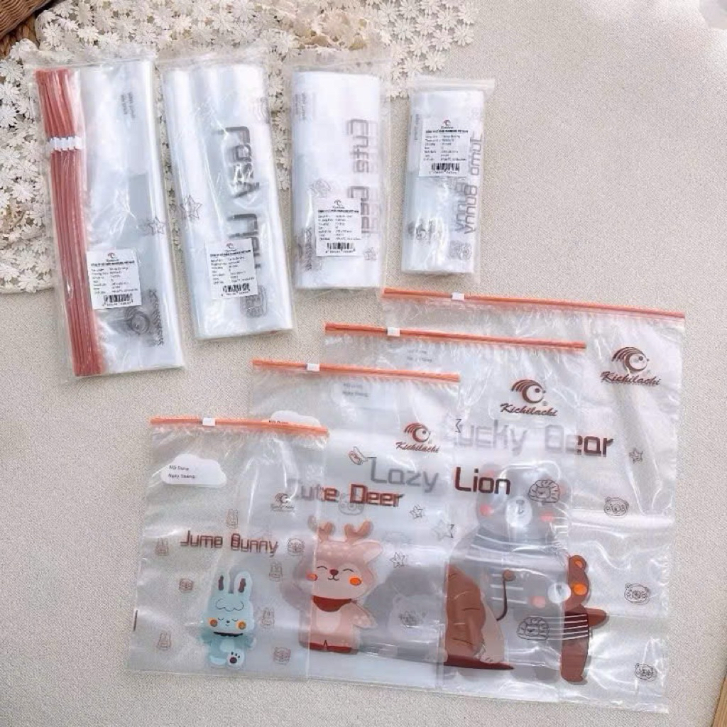 Combo 5-10 Túi zip đựng đồ đi sinh cho mẹ và bé