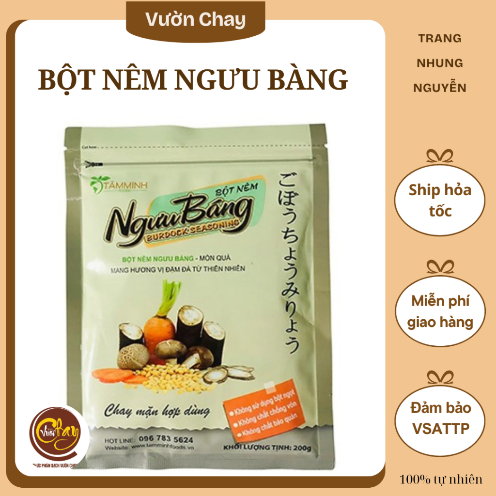 Bột nêm Ngưu bàng 450g/1kg - Vườn Chay