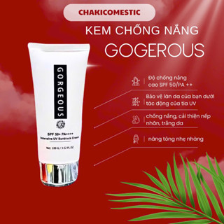   3 Tặng 1  Kem Chống Nắng GORGEOUS MÚI XÙ Chính Hãng 50g - 100g Giảm Giá + Khuyến Mãi Lớn Dịp Này 