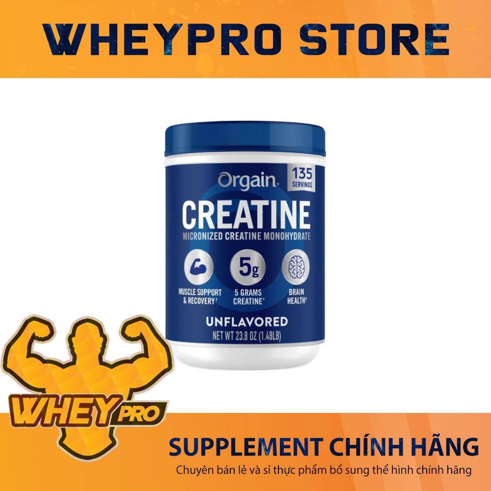 Creatine Orgain – Duy Trì Sức Mạnh Lâu Dài Khi Tập Luyện