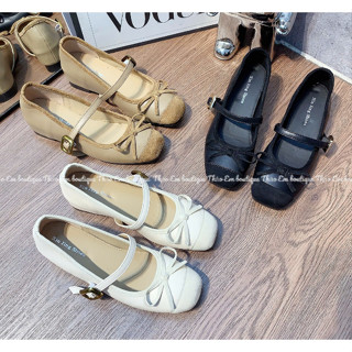 [Có sẵn - BB40] Giày búp bê nữ độn đế 3p cá tính thời trang công sở phối màu xinh