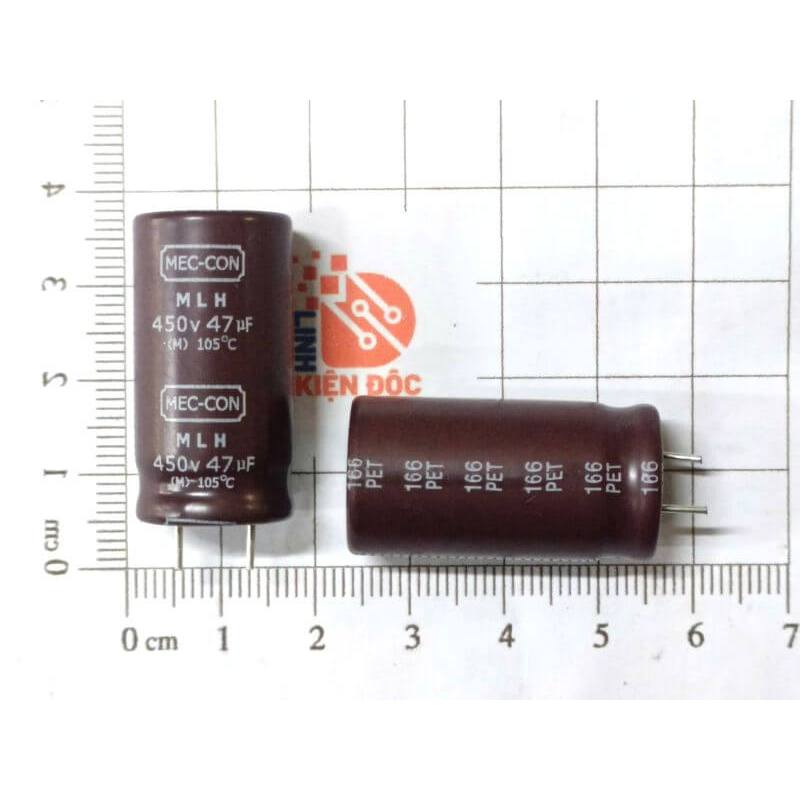 [Combo 5 chiếc] Tụ hóa 47uF 450V MEC-CON 16×31.5mm