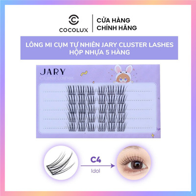 Lông Mi Giả Jary Cluster Lashes Hộp 5 Hàng Không Keo