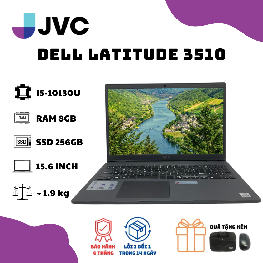 Laptop xách tay giá rẻ DELL LATITUDE 3410, 3510 I5-10130U RAM 8GB SSD 256GB | BigBuy360 - bigbuy360.vn