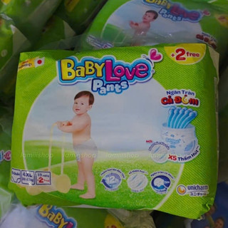 Combo 3 tã quần Babylove đủ size M48/ L48/ XL48/ XXL48/ 3XL33/ 4XL33/ 5XL33 miếng size to cho bé