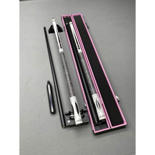   Líp,lỗ,3C  15CN  Cơ bida Full carbon composite preoai tay da vân chỉ kèm nối chuôi  N  