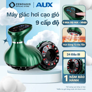 Máy giác hơi cạo gió cầm tay AUX, mát xa chườm ấm hồng ngoại, cạo gió với 24 đầu massage - tặng tinh dầu