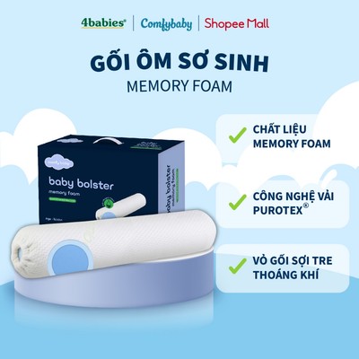 Gối Ôm Sơ Sinh Comfy Baby Vải Siêu Thoáng Khí, Kháng Khuẩn Sinh Học, Làm Mát, Chống Ngạt