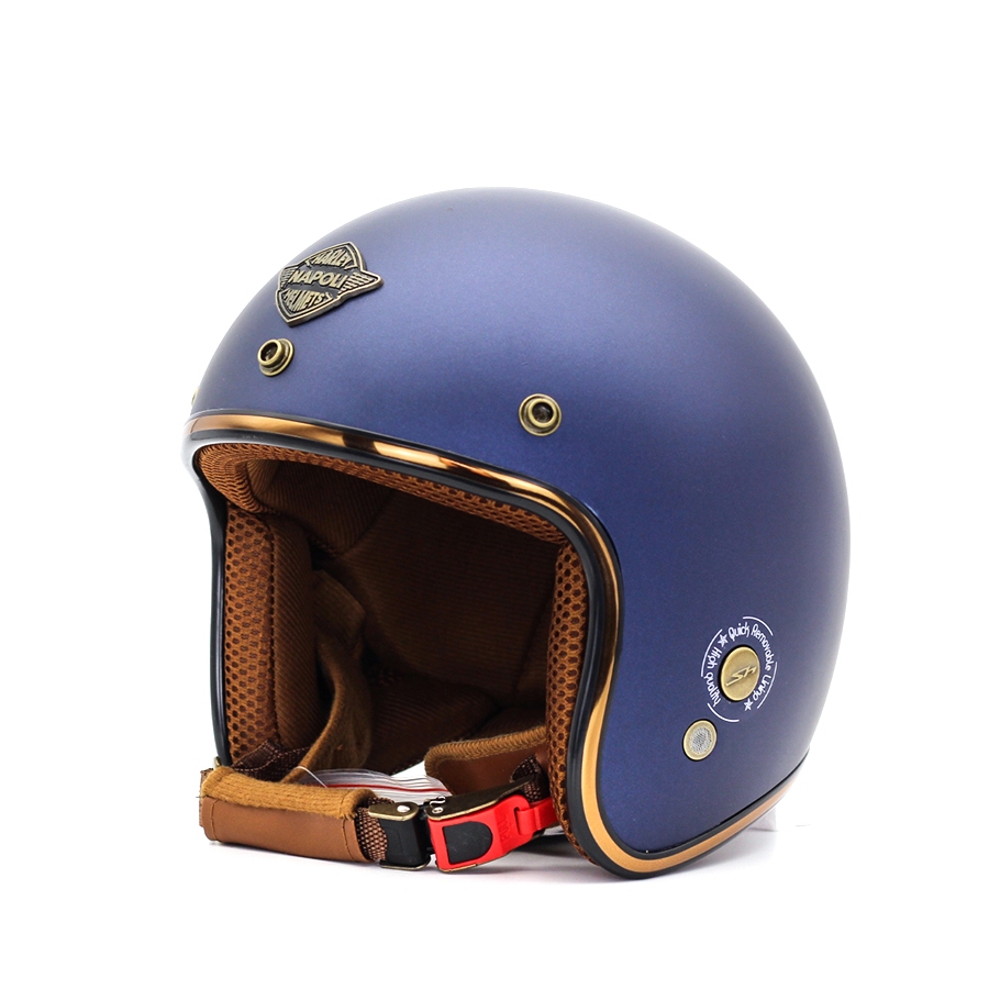 Mũ bảo hiểm 3/4 Napoli Sh Ruby - New (xanh đen)