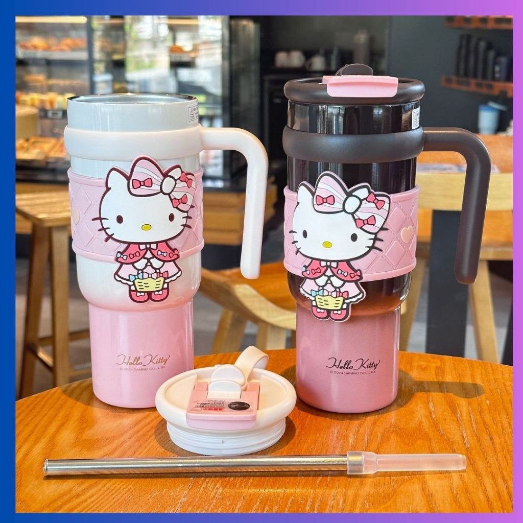 CH nghệ Phát Ly giữ nhiệt Kitty dung tích 900ml có tay cầm inox 316 cao cấp loại 1 giữ nhiệt tốt