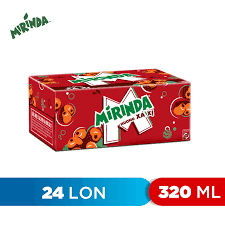 Thùng 24 lon Nước Ngọt Mirinda Hương Xá Xị Lon 320ml