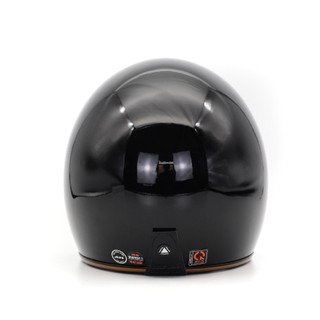 Mũ bảo hiểm 3/4 Napoli Sh Ruby - New (đen bóng)