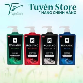 Sữa tắm romano hương nước hoa chai 650g