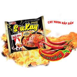Thùng 24 Gói Mì Tôm Siukay Acecook 128 Gam – Mì Siêu Cay Cấp Độ Mạnh, Sợi Dai Ngon, Đậm Vị Xốt Ớt