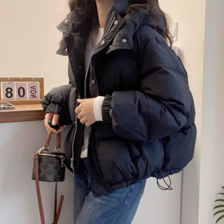 [HÀNG SẴN LOẠI 1] Áo khoác phao có mũ dây rút hàng Quảng Châu