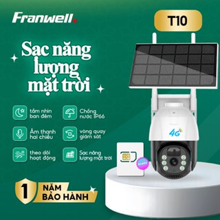  Camera quan sát V380 T10 Pro 4G chạy bằng năng lượng mặt trời 3MP không dây ngoài trời chống nước PTZ  Không hỗ trợ Wi-F 