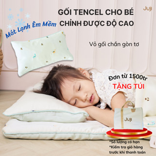 Gối Cho Em Bé, Gối Cho Bé 1 Tuổi, Lụa Tencel Mát Mềm, Gối Ngủ Cho Bé Mầm Non Cao Cấp, Phong Cách Hàn Quốc