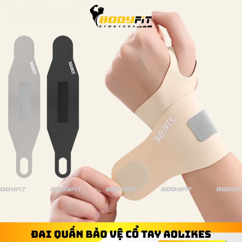 Băng quấn cổ tay aolikes, Đai Quấn Trợ lực phần cổ tay chơi thể thao ,Pickleball ,Cầu Lông, Gym & Yo