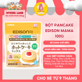 Bột Làm Bánh Pancake & Waffle EDISON MAMA Cho Bé Từ 9Th+ - Không Gluten, Không Sữa - Trứng, Không Đường, Không Muối
