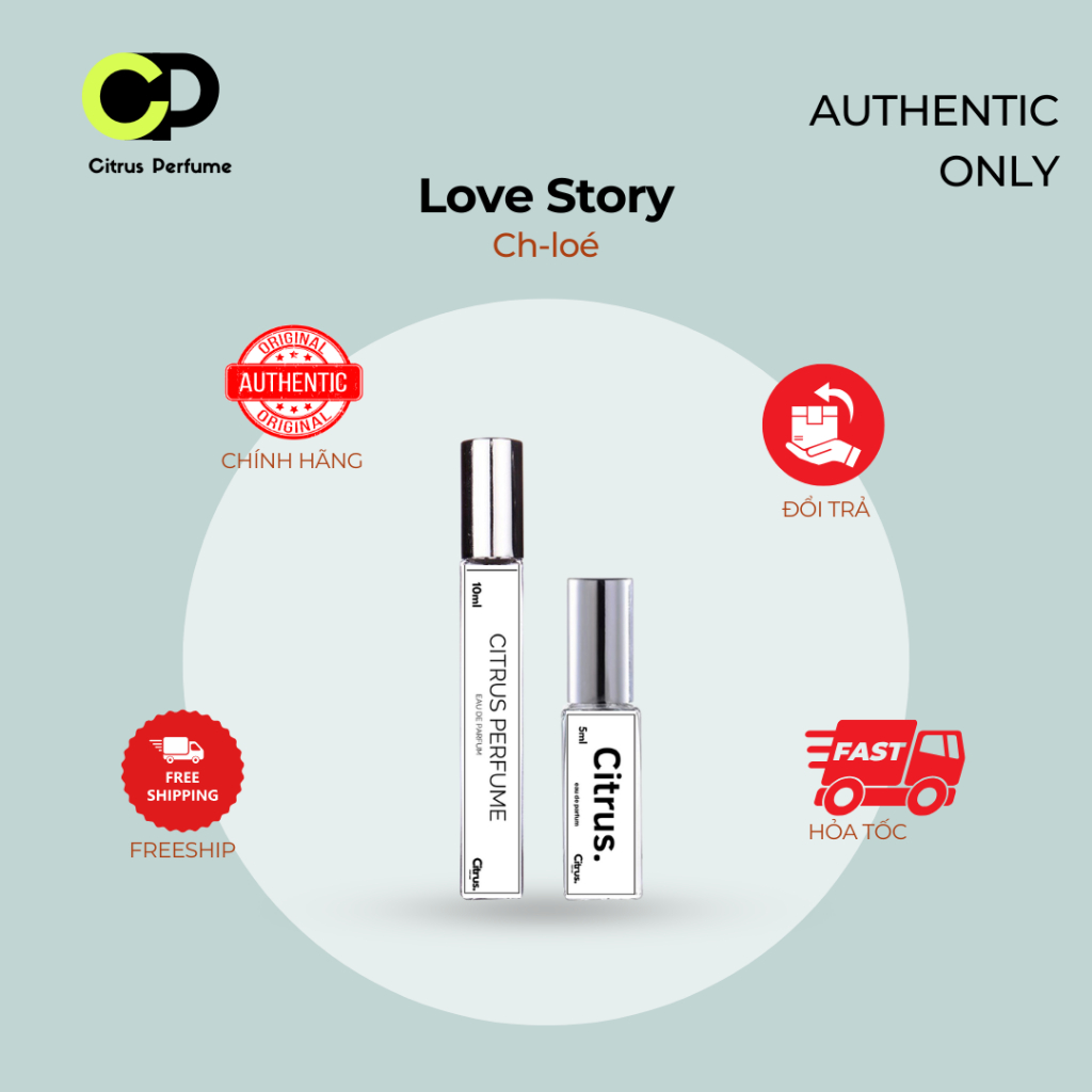 10ml Chờ loe Love Story | Nước hoa nữ | Citrus Perfume